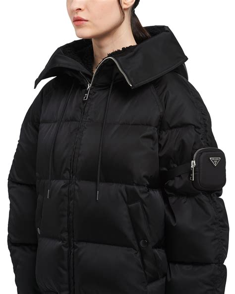 prada pink puffer coat|prada coat price.